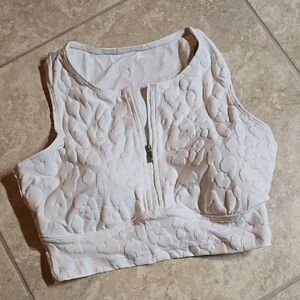 Buffbunny Collection Women's White Sport Bra Size Small